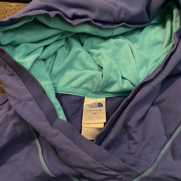 Blue Northface hooded light sweatshirt - Picture 2 of 3